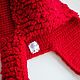 Knitted red hat with earflaps. Hat with ear flaps. lfrisa. My Livemaster. Фото №5