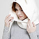 Заказать  СНУД С КАПЮШОНОМ БЕЛЫЙ МИШКА. Woolcraft. Ярмарка Мастеров. . Капюшоны Фото №3