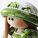 Doll knitted, handmade, interior doll in green. Dolls. mariedolls (mariedolls). My Livemaster. Фото №5