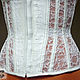 Прозрачный кружевной бельевой корсет айвори с бюском. Корсеты. Shi Corset (Анна). Ярмарка Мастеров.  Фото №5