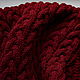 Snood red scarf yoke knitted merino wool, Snudy1, Saratov,  Фото №1
