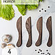 Wooden knives 4 pcs. for pate, butter and soft cheeses. 17.5 cm, Kitchen knives, Moscow,  Фото №1