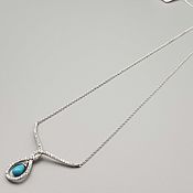 Украшения handmade. Livemaster - original item Silver necklace with cubic zirconia. Handmade.