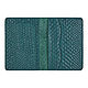 Passport cover 'Euro' Emerald Python. Passport cover. murzikcool. Online shopping on My Livemaster.  Фото №2