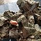 Друза диопсида( Байкалит) в розовом кальците. Кристалл. Минералы Урала (mineraly-urala). Ярмарка Мастеров.  Фото №6