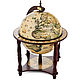 Globe bar table 'Antique', sphere 33 cm, Stand for bottles and glasses, St. Petersburg,  Фото №1
