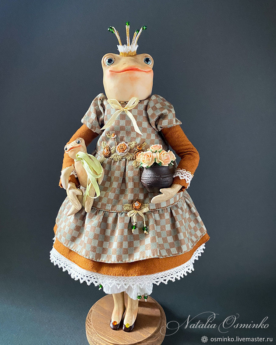 Лягушка Мэгги, коллекционная кукла – заказать на Ярмарке Мастеров ...