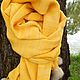 Order Yellow knitted scarf ,stole with POM-POM. NLadoga. Livemaster. . Wraps Фото №3