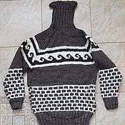 Мужская одежда handmade. Livemaster - original item Sweater fleece. Handmade.