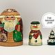Дед Мороз «матрёшка» №2. Дед Мороз и Снегурочка. matreshka.sp. Интернет-магазин Ярмарка Мастеров.  Фото №2