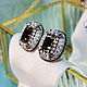Gemelos Conde De Montecristo. Gemelos negros de las mujeres de los hombres con el cristal. Cuff Links. LADY-LIZA jewelry shop. Ярмарка Мастеров.  Фото №13