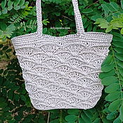 Сумки и аксессуары handmade. Livemaster - original item beach bag: Raffia Shell Shopper Bag. Handmade.