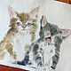 Order 'Good morning!' watercolor painting (cats, animals). Nadezda Perova. Livemaster. . Pictures Фото №3