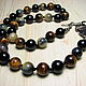 Order Hawkeye, Tiger's eye and agate beads ' Trio'. Beautiful gifts for the good people (Alura-lights). Livemaster. . Beads2 Фото №3