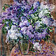 Watercolor painting a Bouquet of lilacs, Pictures, Magnitogorsk,  Фото №1