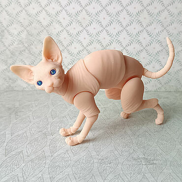 Куклы и игрушки ручной работы. Ярмарка Мастеров - ручная работа Шарнирный BJD кот Сфинкс. Handmade.