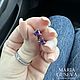 Серьги пусеты с аметистом серебро 925 пробы. Серьги-пусеты. MARIA GUSEVA Fashion Jewelry. Интернет-магазин Ярмарка Мастеров.  Фото №2