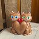 Коты из гипса: "Я люблю сильнее". Игрушки. Творческая мастерская Донсковой К. Ярмарка Мастеров.  Фото №5