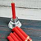 candles: Set of red wax candles, packing 8/16/24 pieces. Candles. MasterskayCvetlica (cvetlica). Online shopping on My Livemaster.  Фото №2