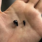 Материалы для творчества handmade. Livemaster - original item Hook closure on the pendant art. 7-39 glossy color black. Handmade.