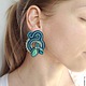 Заказать Сутажные серьги "Ундина". Podzim (soutache). Ярмарка Мастеров. . Серьги классические Фото №3