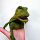 A Frog glove toy for a child's hand. Puppets. Puppet show. AnzhWoolToy (AnzhelikaK). My Livemaster. Фото №6