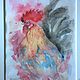Cock. Pictures. Watercolor flowers by Ann (Asetrova). Online shopping on My Livemaster.  Фото №2