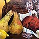 Order Painting 'Still life with dried persimmon' / oil. Decorated. Paint with Love (lotmarket). Livemaster. . Pictures Фото №3
