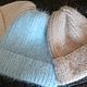 Шапочка с отворотом. Шапки. Шапки, косынки, снуды. Интернет-магазин Ярмарка Мастеров.  Фото №2