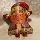  textile Santa Claus on the Christmas tree, hand painted, Toys, Novosibirsk,  Фото №1