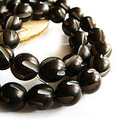 Материалы для творчества handmade. Livemaster - original item Seed beads of palm Storm black 10mm 5 pcs.. Handmade.
