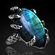Заказать Перстень серебряный Когти Дракона с лабрадором. Aventure.Jewelry. Ярмарка Мастеров. . Кольца Фото №3