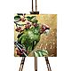 Картина маслом «Индийский кольчатый попугай». Картины. O.SHA_ART. Интернет-магазин Ярмарка Мастеров.  Фото №2