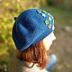 Knit beret hat women - french beret - spring elegant ladies hat. Berets. Джемпера, шапки, палантины от 'Azhurles'. My Livemaster. Фото №5