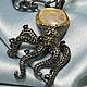 Кулон "Оctopus" жемчуг Барокко, сапфиры природные, Кулон, Новая Усмань,  Фото №1