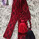 Order Belt Ratiborets black and red. ЛЕЙЛИКА - пояса и очелья для всей семьи. Livemaster. . Belts and ribbons Фото №3