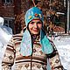 Валяная шапка "Волшебные рыбки". Шапки. Елена Черкасова «Renenet». Интернет-магазин Ярмарка Мастеров.  Фото №2