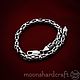Silver bracelet weave 'Fox tail', Chain bracelet, Alexandrov,  Фото №1