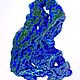 Azuromalachite (cross-cut 81/ 62 /5 mm) AR of Peru. Minerals. Stones of the World. My Livemaster. Фото №6