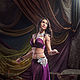 Восточный костюм для танца живота. Костюмы. Alla Draganchuk (bellydancesuit). Интернет-магазин Ярмарка Мастеров.  Фото №2