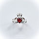 Anillo de kladdak con corazón de Granada. Rings. Nomikon - Oleg Sobolev. Online shopping on My Livemaster.  Фото №2