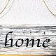 Табличка доска интерьерная для фона Home 40см, панно, ключница, декор, Панно, Ижевск,  Фото №1