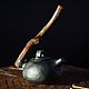 Керамический чайник с дубовой ручкой. Чайники. Чёрное Дело (eco pottery). Ярмарка Мастеров.  Фото №4