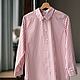 Shirt made of Italian satin burgundy stripe. Shirts. Delicate Clothing Store (Daria). My Livemaster. Фото №4