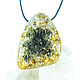 Pendant with quartz crystal and pyrite, Amulet, Chelyabinsk,  Фото №1