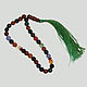 Rosary of happiness from agate, sardonyx, jade and moonstone
