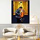 Painting of a Couple in a museum. Klimt Kiss, love painting. Pictures. House of the Sun (irina-bast). Online shopping on My Livemaster.  Фото №2