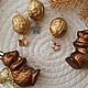 Заказать Набор елочных игрушек Орешки с подвесками. Ручная работа. 3 шт. Зимородок. Ярмарка Мастеров. . Елочные игрушки Фото №3