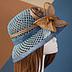 ЗОЛОТО НА ГОЛУБОМ. Шляпы. Лидия Бондарева (Right Hats). Ярмарка Мастеров.  Фото №4