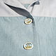 Order Blue cotton Shirt with embroidery. natali. Livemaster. . Shirts Фото №3